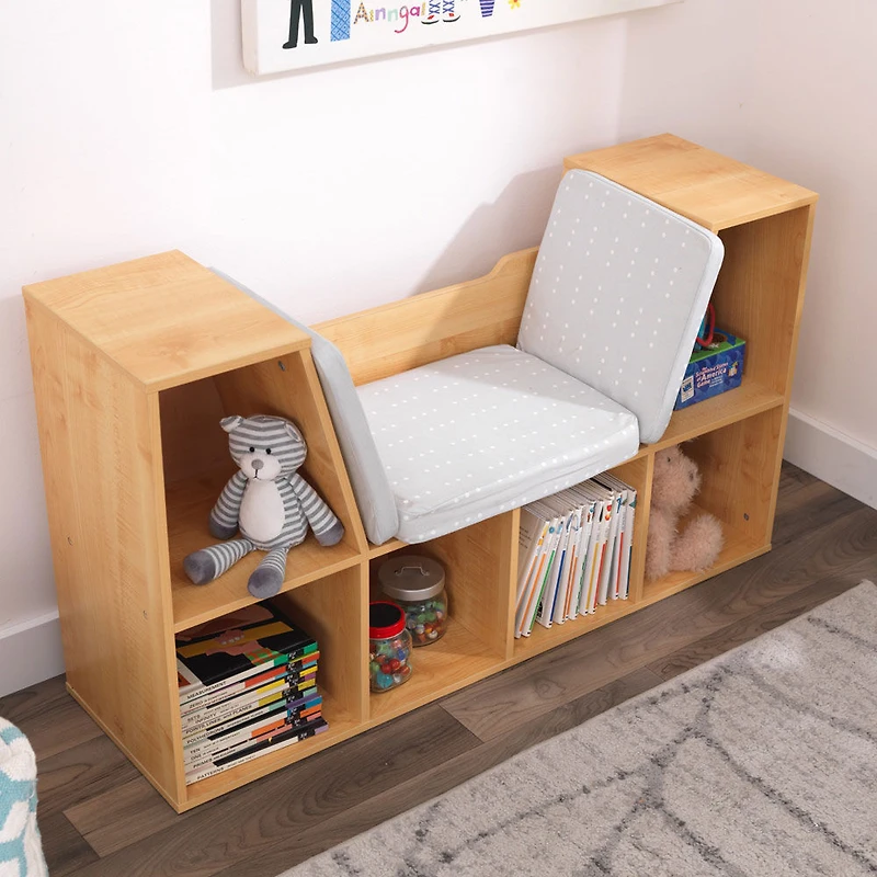 Bookcase with Reading Nook - Natural