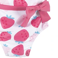 Gerber - Baby & Toddler Summer Blossom One-Piece Swimsuit With Ruffle
