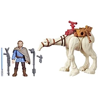 Star Wars Mission Fleet Traversée de Tatooine, figurines articulées de 6 cm Ben Kenobi et Eopie