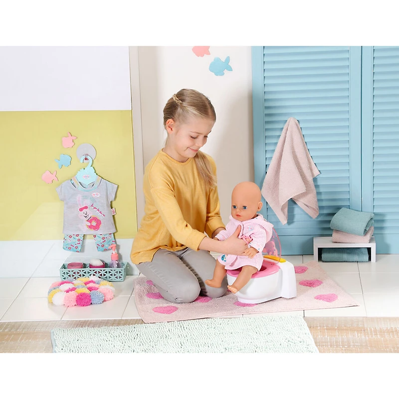 BABY born Bath Poo-Poo Toilet 43cm