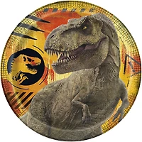 Jurassic World 3 - Round 7" Dessert Plates, 8 count