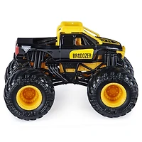 Monster Jam, Official Brodozer Truck, Die-Cast Vehicle, Inverse Trucks Series, 1:64 Scale