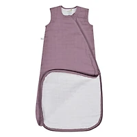 Perlimpinpin-Sac de nuit en mousseline 1.5 TOG-Prune-0-6m