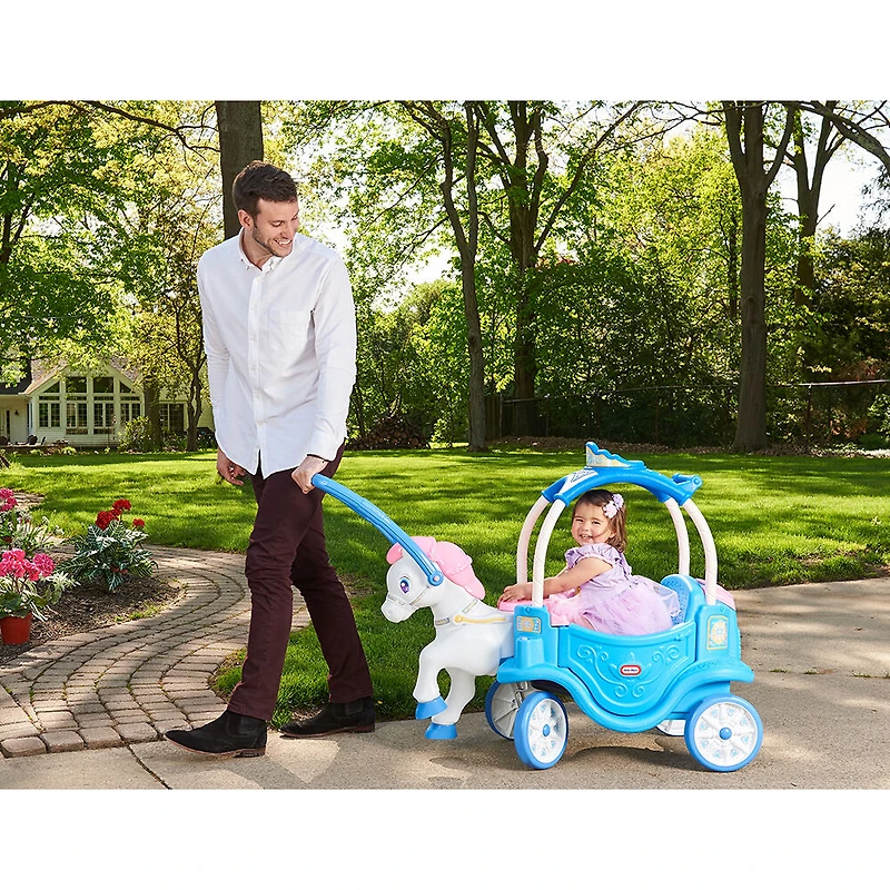 The Little Tikes Princess Horse & Carriage - Frosty Blue
