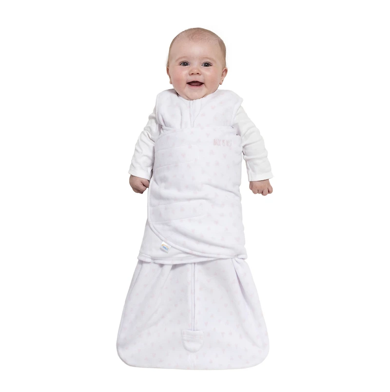 HALO SleepSack Swaddle - Micro Toison - Pink Hearts - Petit.