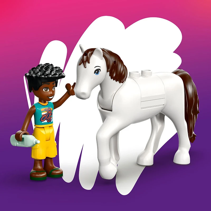 LEGO Friends La Clinique Vétérinaire des Animaux - 2 Minipoupées, un Chien, un Lapin, un Cheval, 2 Chats - 42696