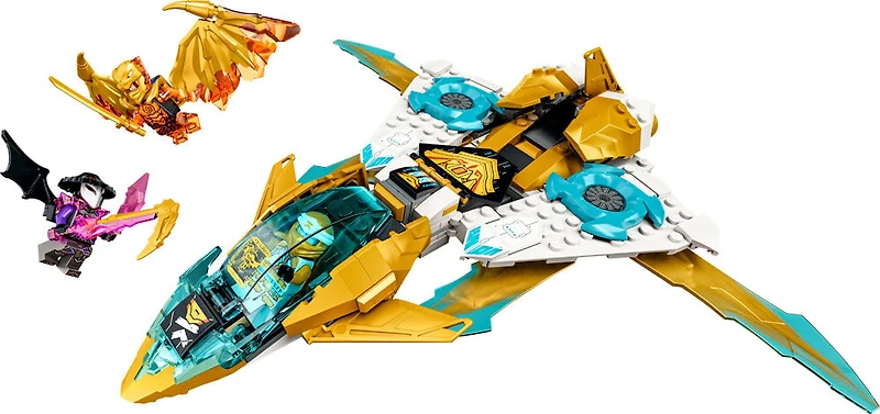LEGO NINJAGO L'avion dragon d'or de Zane 71770 Ensemble de construction (258 pièces)