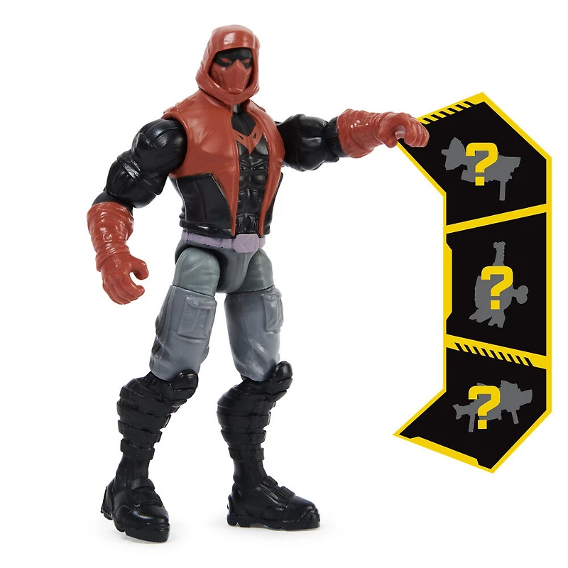 DC Comics, 4-inch Red Hood Action Figure with 3 Mystery Accessories