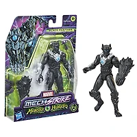 Marvel Avengers Mech Strike Monster Hunters, figurine Black Panther de 15 cm avec accessoire