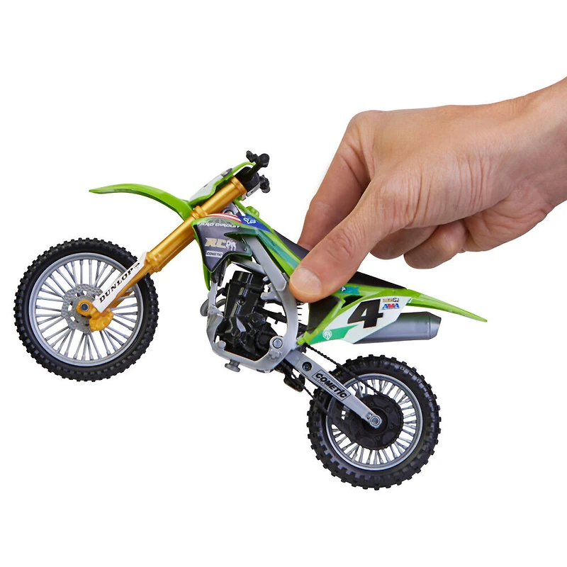 Supercross, Authentic Ricky Carmichael 1:10 Scale Collector Die-Cast Motorcycle Replica with Display Stand