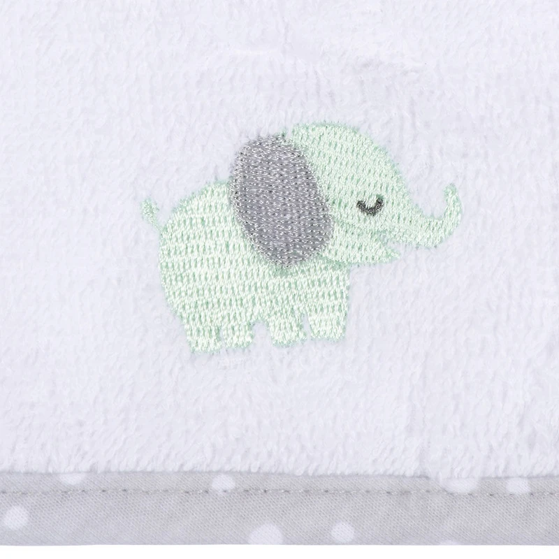 Koala Baby - Débarbouillette Tissée Grise - Paquet de 6
