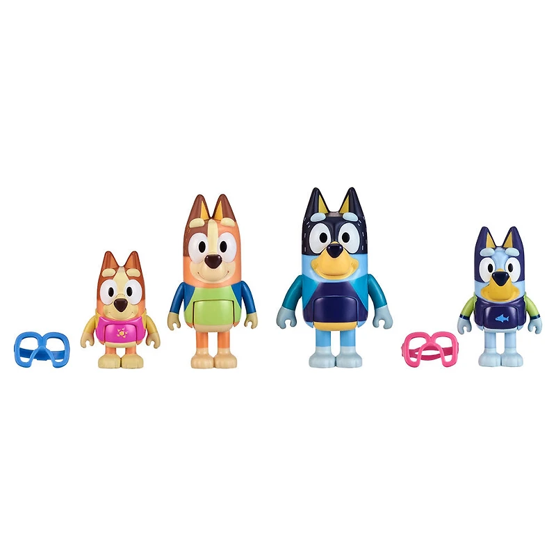 Bluey Beach S9 Figure 4Pk Beach