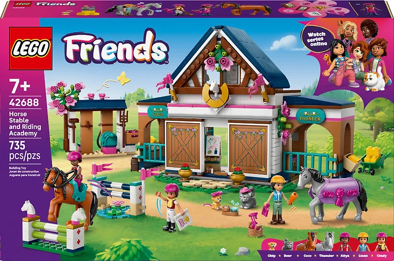 LEGO Friends Horse Stable and Riding Academy Building Toy for Girls, Boys, & Kids, Ages 7+ - 42688