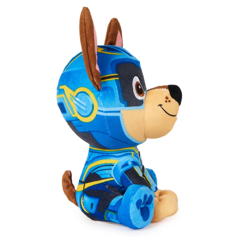 PAW Patrol : La Super Patrouille le film, Peluche Chase Super Patrouille de 17 cm, animaux en peluche haut de gamme