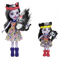 Enchantimals-Soeurs Sage et Sabella Moufette et 2 figurines animales - Notre exclusivité