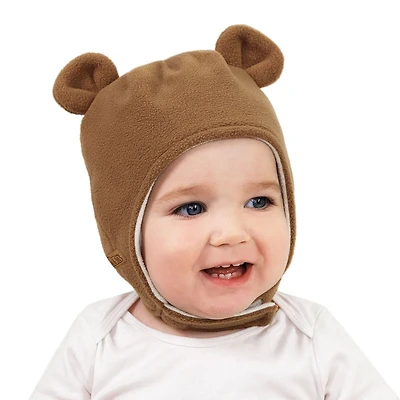 Chapeaux Animaux en Polaire pour Enfants | Ours Brun