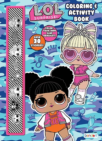 Livre d'activités et de coloriage avec bracelet à claquer - LOL - Édition anglaise
