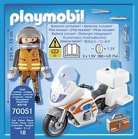 Urgentiste et moto  - Playmobil