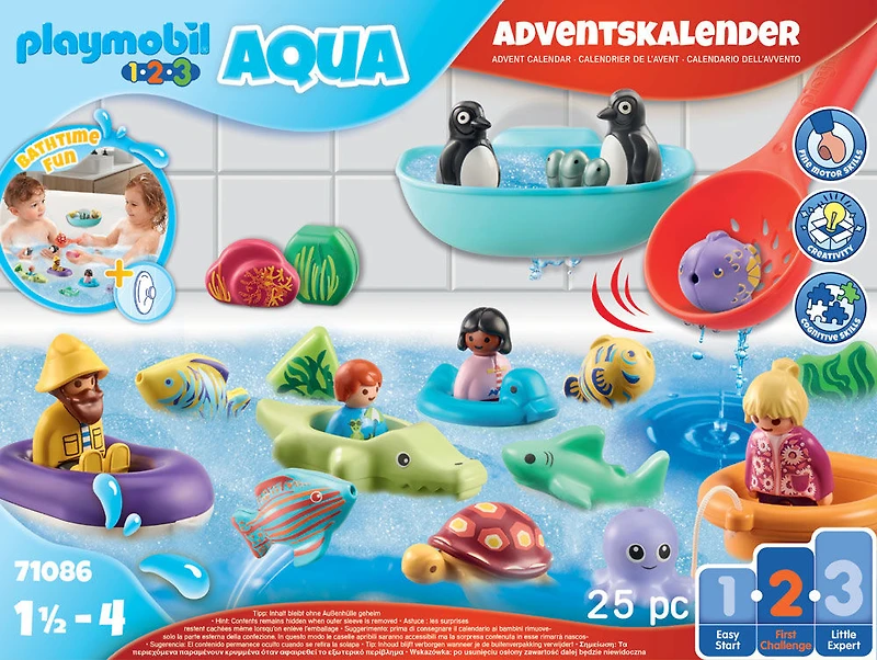 Playmobil - Wiltopia - Calendrier de l'Avent : PLAYMOBIL 1.2.3 Aqua
