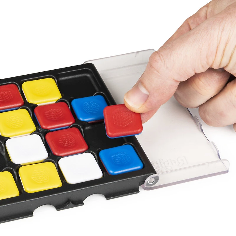 Rubik's, Flip Pack and Go Fast-Paced Problem-Solving Strategy Travel-Sized Two-Player Puzzle Board Game
