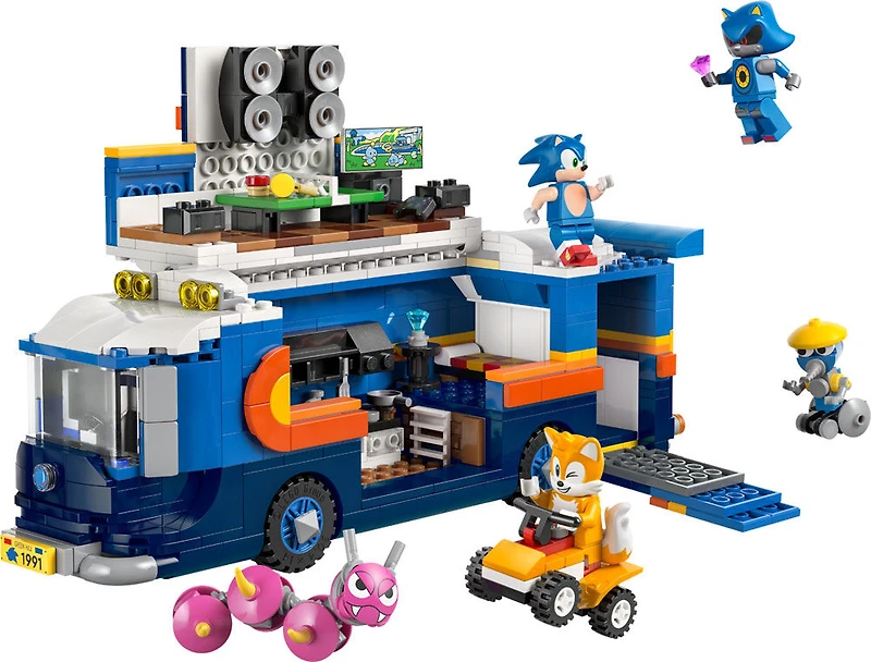 LEGO Sonic the Hedgehog Le Camion de Commandement de l'Équipe Sonic, Jouet de Robot pour Enfants, Garçons et Filles 77006
