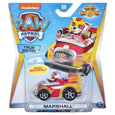 PAW Patrol - Véhicule Super-Marcus Super PAWs en métal True Metal à collectionner - Série Super-Chiots à l'échelle 1:55