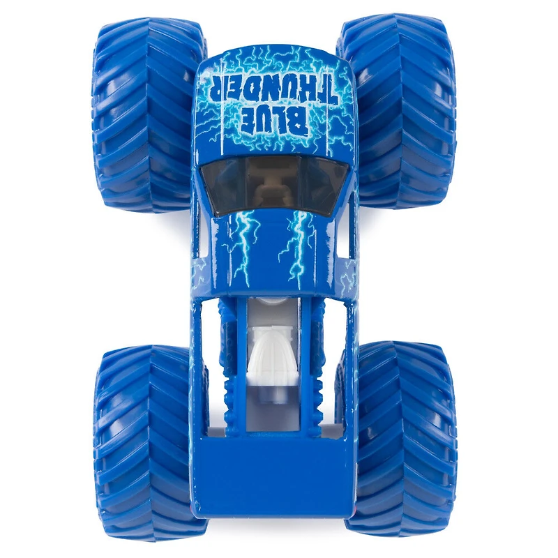 Monster Jam, Monster trucks en métal moulé Blue Thunder Vs. Full Charge officiels, échelle 1:64