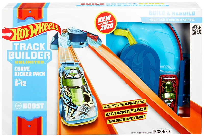 Coffret ​Propulseur Virage Track Builder Hot Wheels