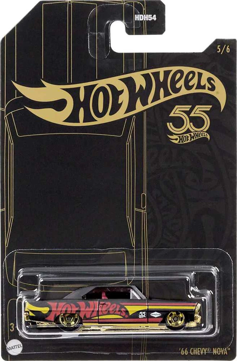 Rétro de véhicule "Perle and Chrome" 66 Chevy Nova Hot Wheels à l'échelle 1:64