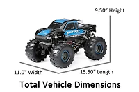R/C 1/10 Bigfoot Camion Monstre Bleu/Noir
