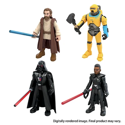 Star Wars Mission Fleet Galactic Clash Pack, 2.5-Inch-Scale Action Figure 4-Pack with Accessories - R Exclusive