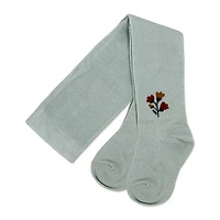 Baby Mode Ensemble 3 pièces en tricot froissé : motif floral vert