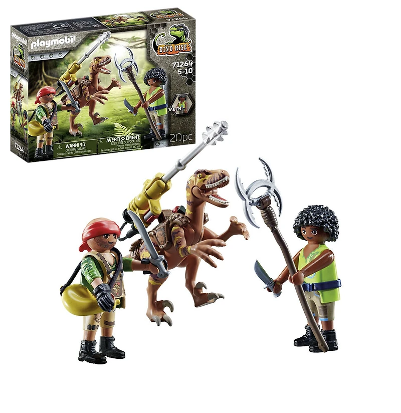 Playmobil - Deinonychus et guerriers