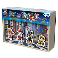 PAW Patrol: The Movie, 4-Pack of Wooden Puzzles, 24-Piece Jigsaw Toy Gift Set with Interchangeable Characters