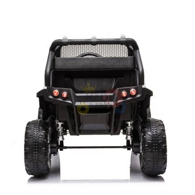 12V Mercedes Unimog 4WD Ride On - Black - English Edition