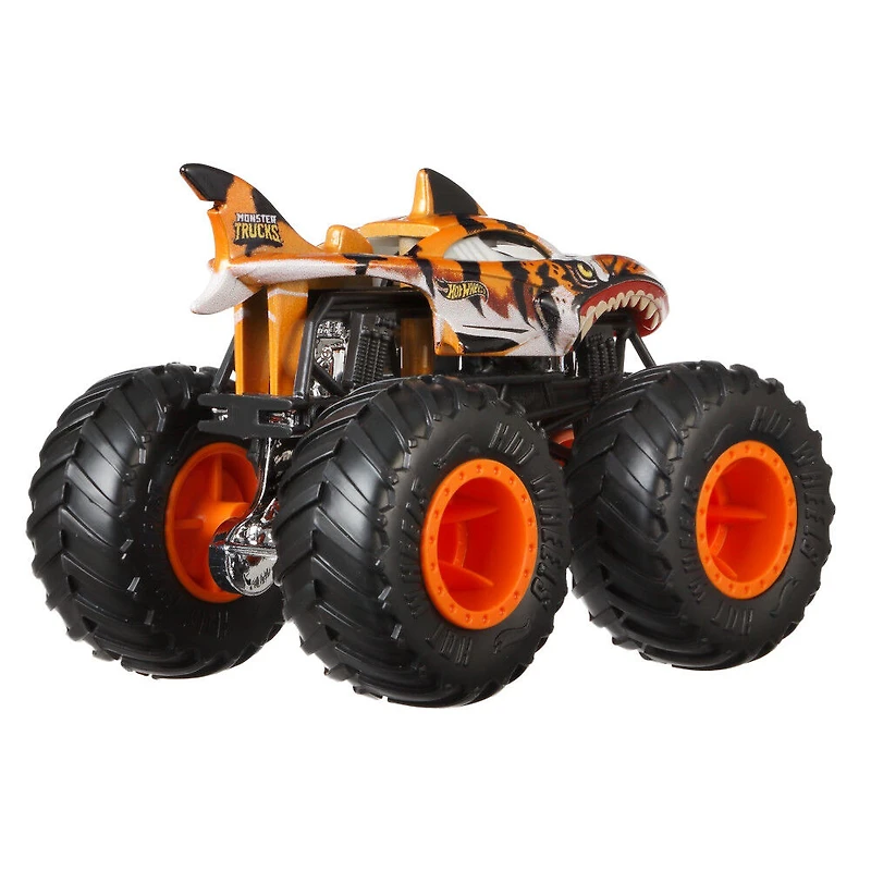 Hot Wheels Monster Trucks 1:64 Tiger Shark Vehicle 2 Pack