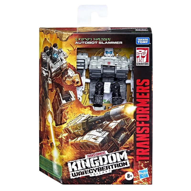 Transformers Generations War for Cybertron: Kingdom, figurine WFC-K33 Autobot Slammer classe Deluxe