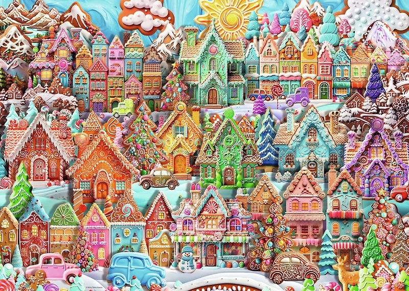Ravensburger - Village de Biscuits de Noël 1000p