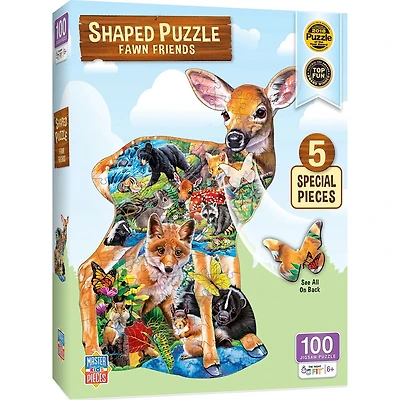 Masterpieces Puzzle Company Fawn Friends - Casse-Tête En Forme De 100 Pièces