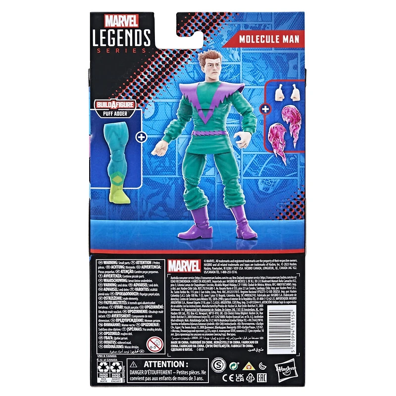 Hasbro Marvel Legends Series: Molecule Man des bandes dessinées Marvel classiques, figurine articulée de 15 cm