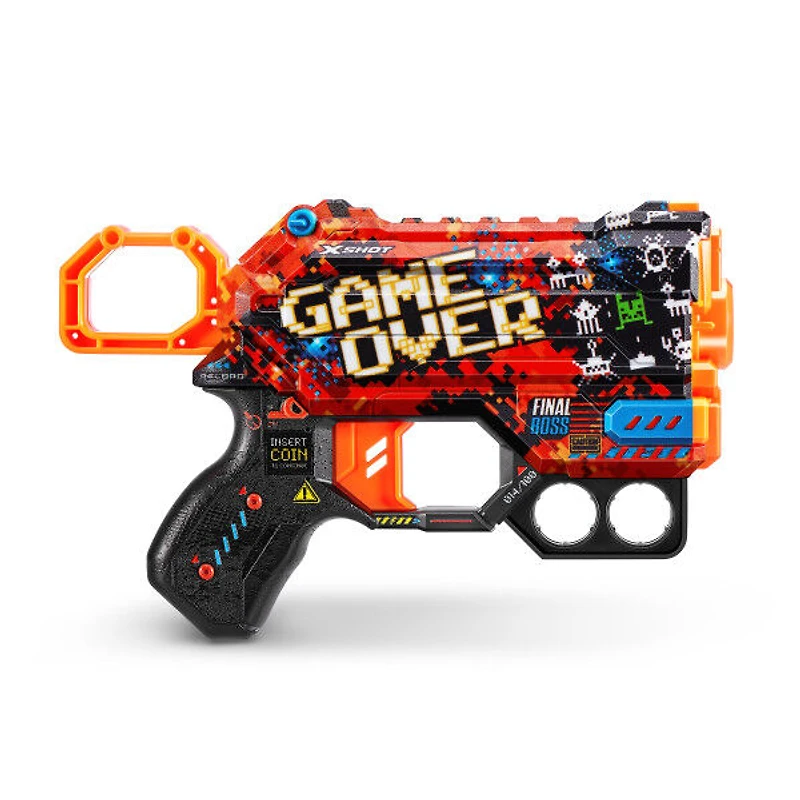 Zuru X-Shot Skins Menace Dart Blaster - Game Over (8 Darts)