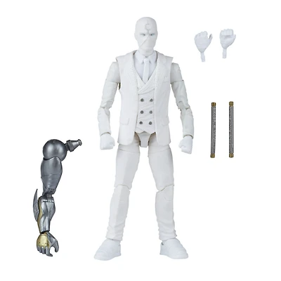 Marvel Legends Series, figurine Mr. Knight de 15 cm de la série MCU Disney+, 4 accessoires et 1 pièce Build-a-Figure
