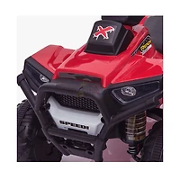 VTT à conducteur porté KidsVip 6V X Edition - Rouge - Édition anglaise