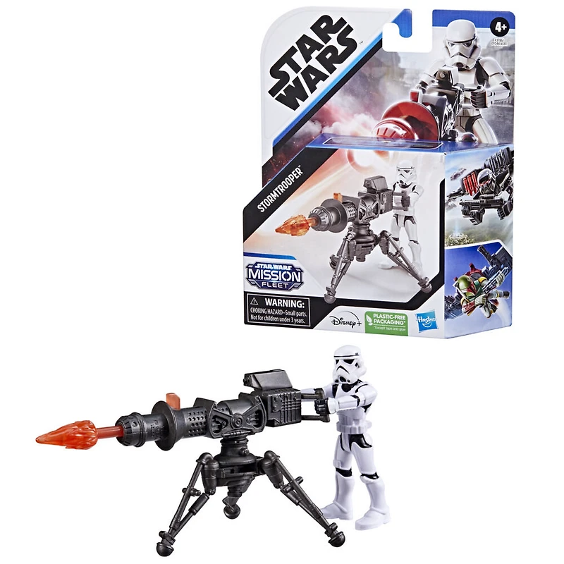 Star Wars Mission Fleet, équipement, Canon impérial d'assaut, figurine de Stormtrooper de 6 cm, jouet Star Wars