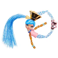 Twisty Girlz, Series 2, Ebon E. Transforming Doll to Collectible Bracelet with Mystery Twisty Petz