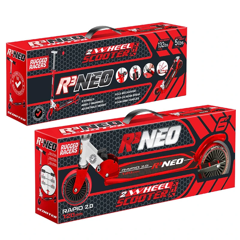 Rugged Racer R3 Neo 2 Wheel Kick Scooter