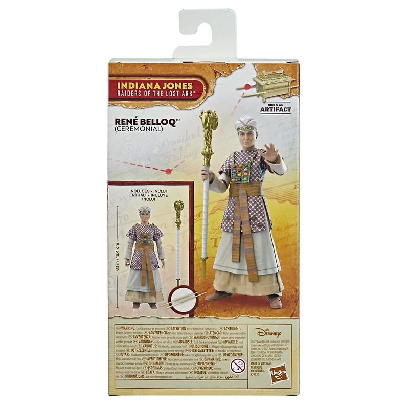 Indiana Jones et les Aventuriers de l'arche perdue, figurine René Belloq (Ceremonial) Adventure Series de 15 cm