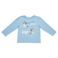 Bluey - T-shirt ras du cou à manches longues - Bleu - Taille 5T - Exclusivité Toys "R" Us