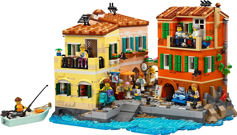 LEGO Ideas La Riviera Italienne, Ensemble Modèle d'Architecture pour Adultes, Cadeau Thématique, Ensemble de Construction 21359