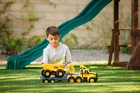 Cat Heavy Movers - Flatbed Truck w/ Dump Truck - R Exclusive